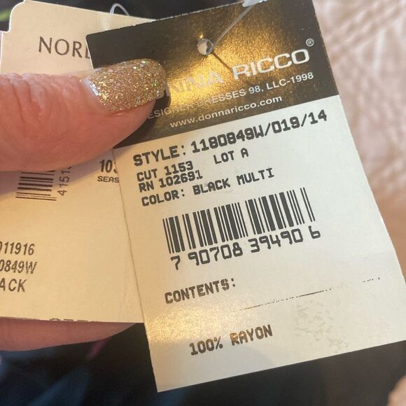 NWT Donna Ricco Sheer Top(size 14) - Picture 12 of 12